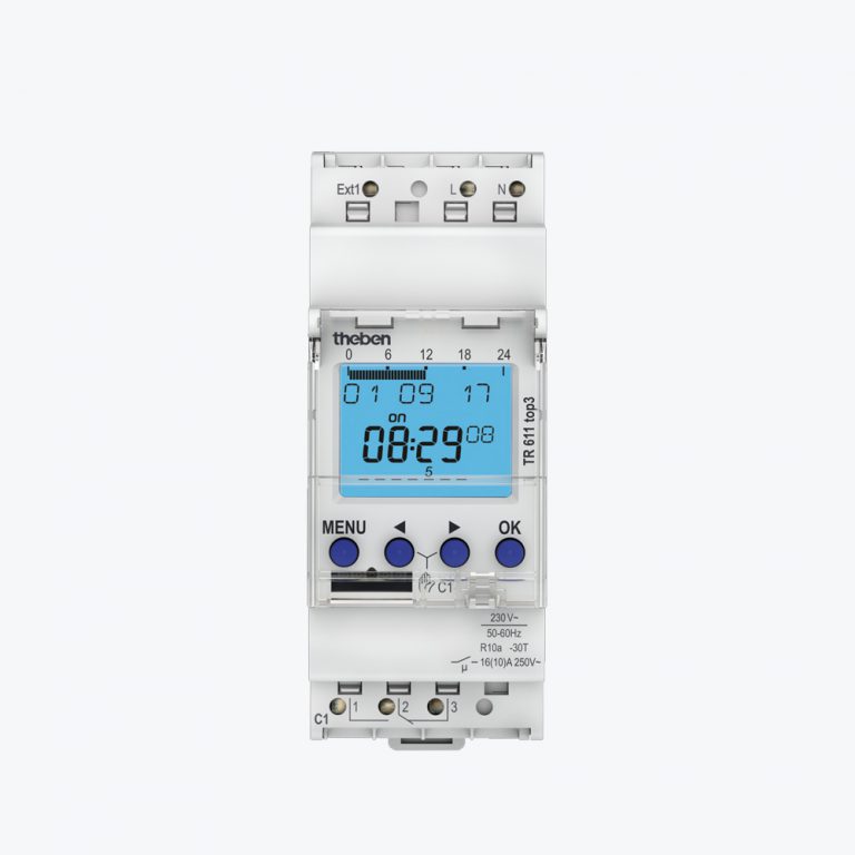 Digitale schakelklok met weekprogramma - TR 611 top 3 | Theben - MijnTheben